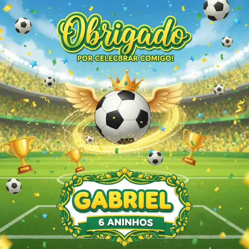 Cartão Obrigado — Gabriel